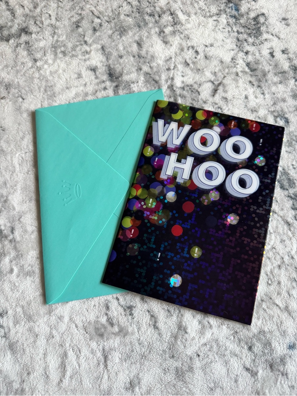 Hallmark Glitter-Edged Greeting Card with Holographic Trim